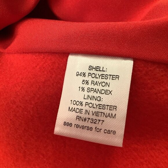 Elizabeth And James One Button Trench Winter Coat Size XL Red - Picture 10 of 11